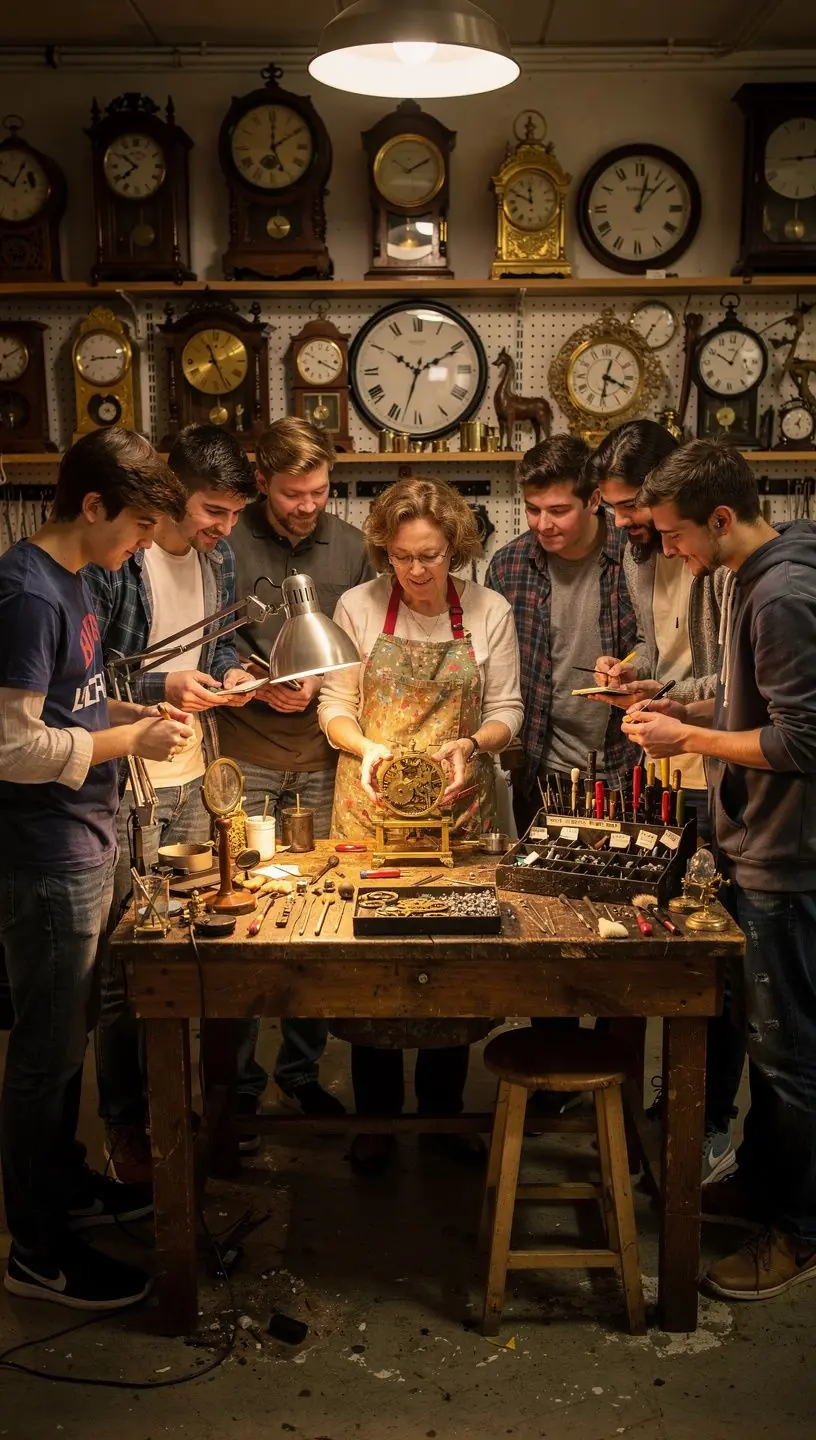 Vintage items being carefully restored with patience.