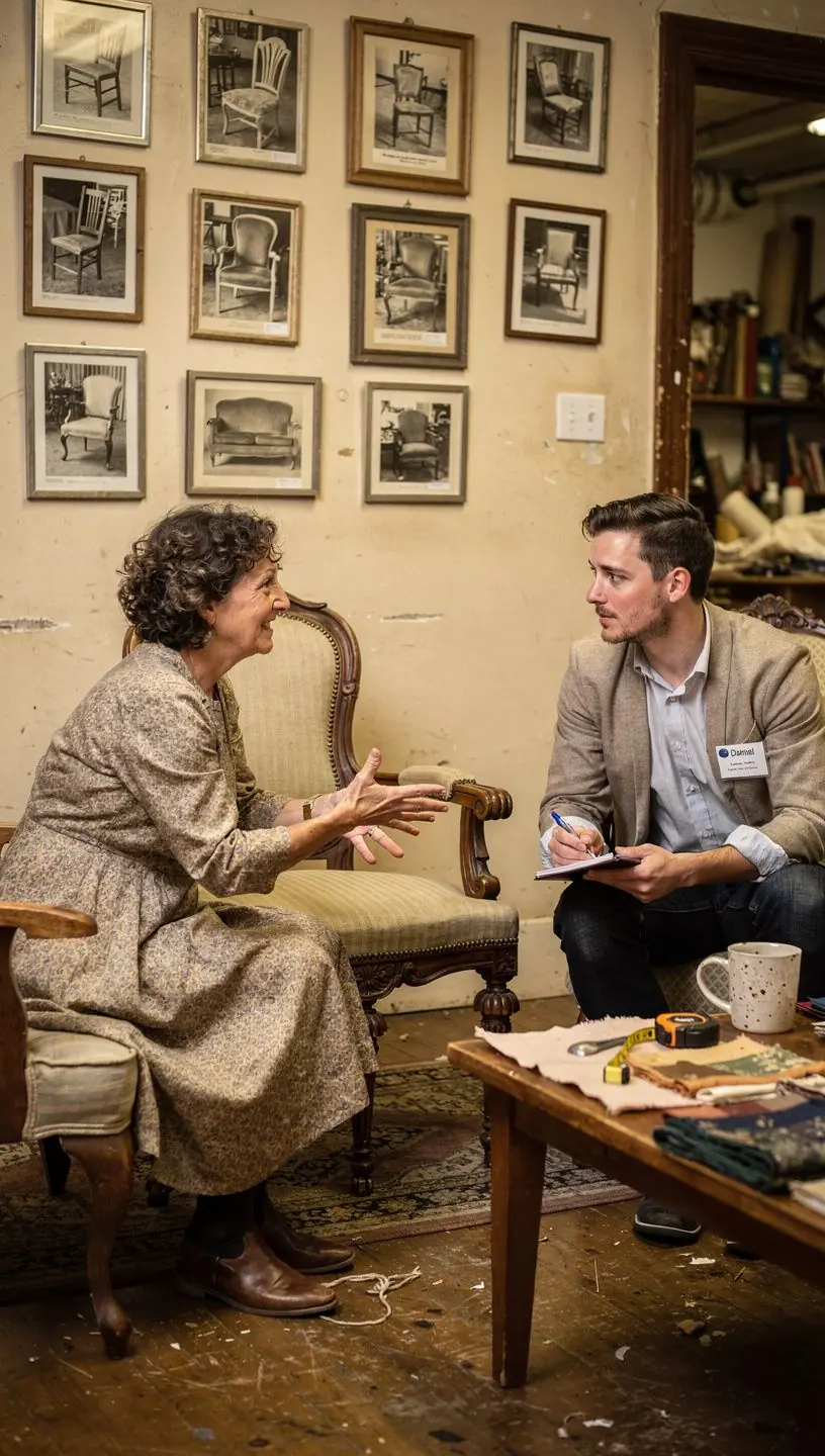 Expert assessing vintage collectibles for authenticity evaluation